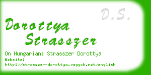 dorottya strasszer business card